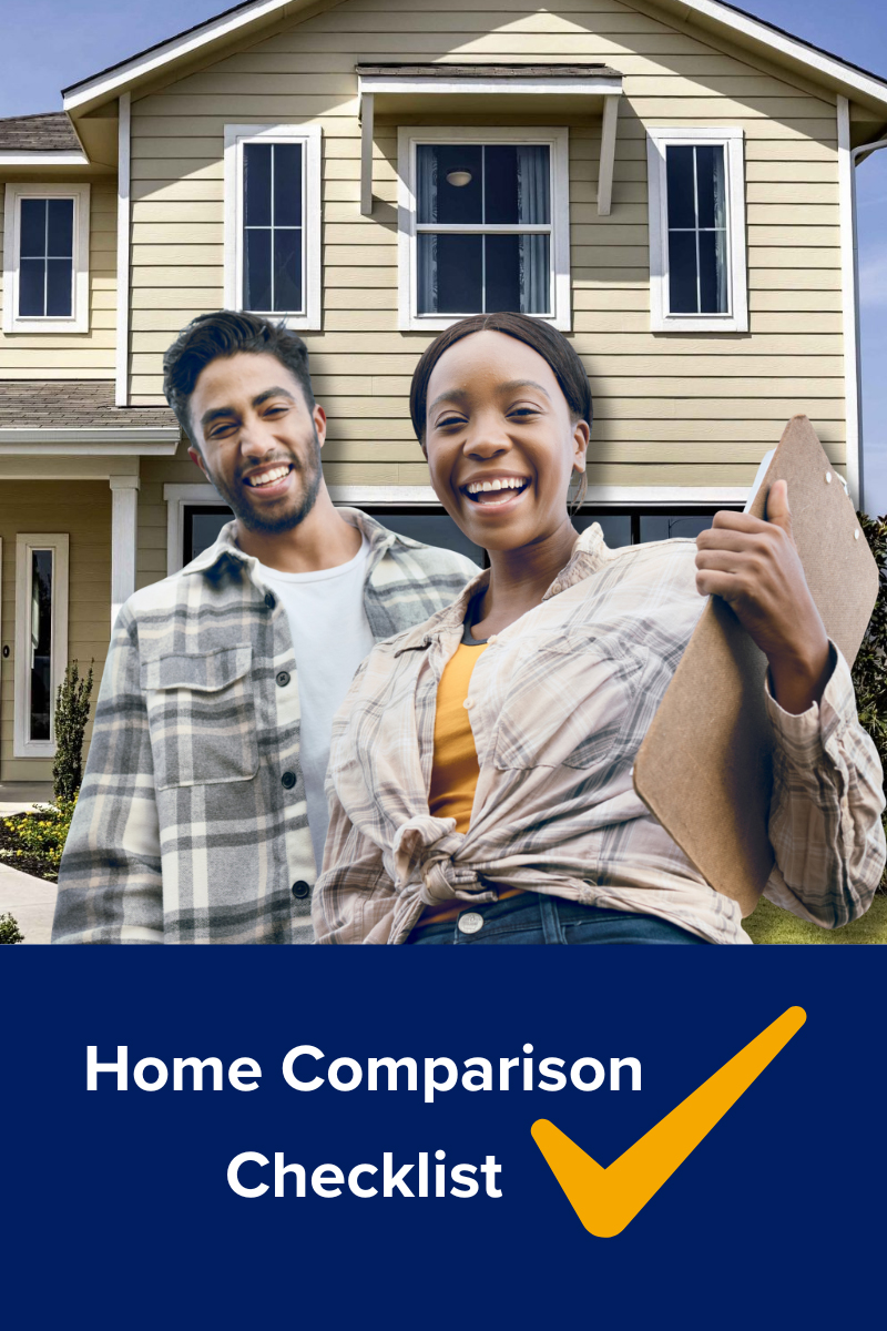 first time home buyer home comparison checklist
